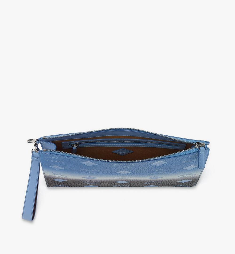 MYZGSTA04L8001-Aren Wristlet Pouch in Gradation Visetos|DELLA ROBBIA BLUE
