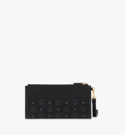 MYAFSTA01BK001-Aren Wristlet Pouch in Visetos|BLACK