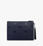 MXZDATA06VC001-Aren Wristlet Zip Pouch in Maxi Monogram Leather|NAVY BLAZER