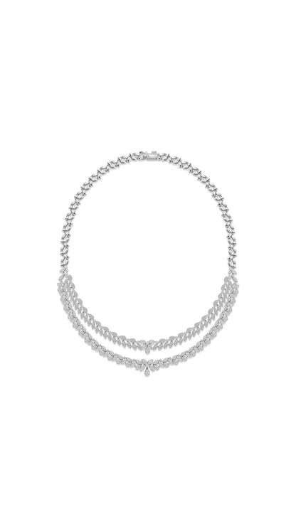 Rosy Blue Necklace - BDNK21990A