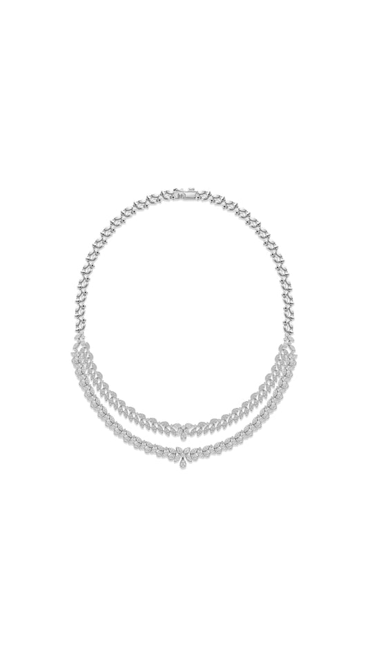 Rosy Blue Necklace - BDNK21990A