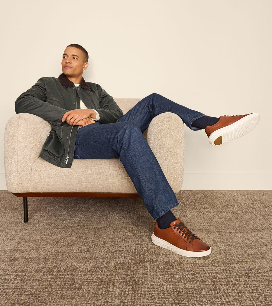 Men's Coated Cotton Rain Jacket