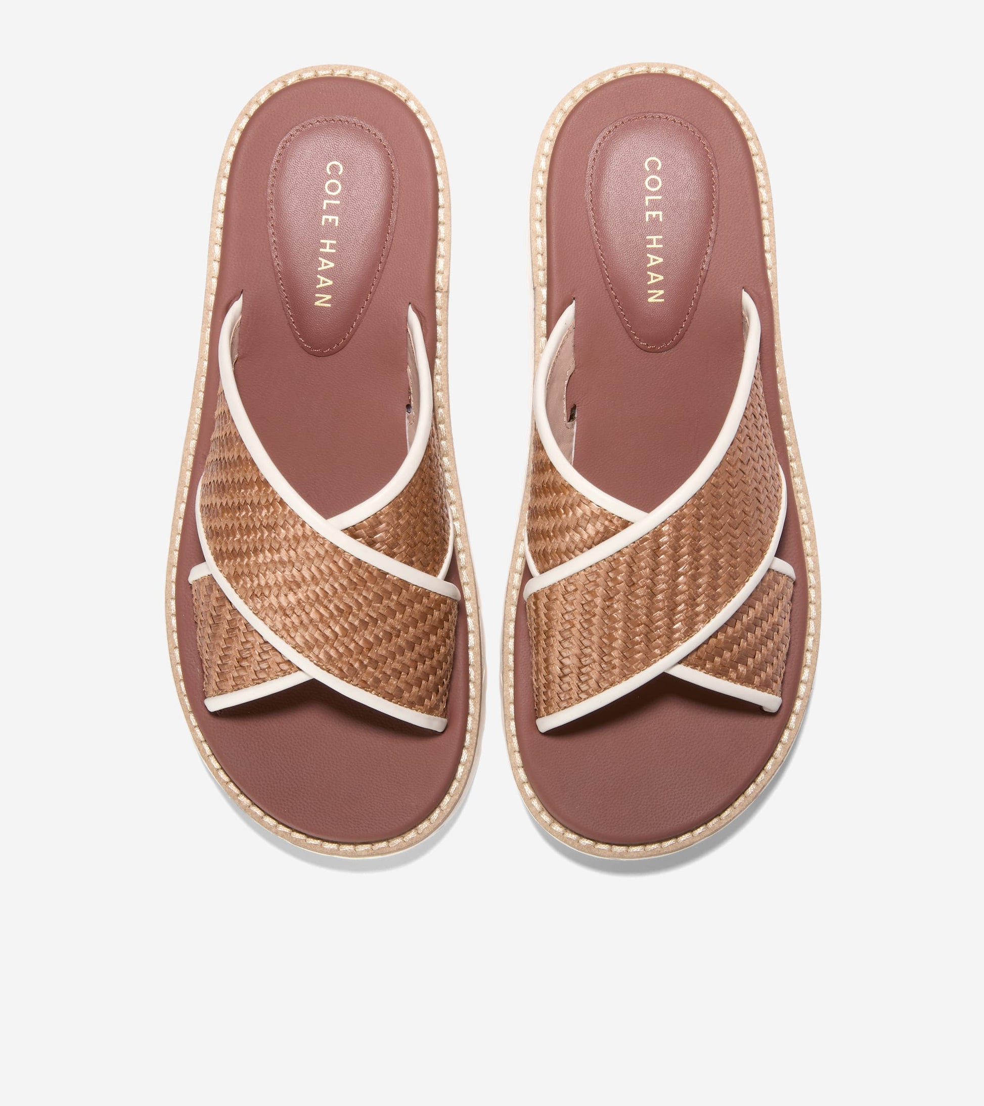 W32816:TAN RAFFIA/IVORY