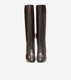 W35189:CH DK CHOCOLATE LTHR/ DK BROWN STACK