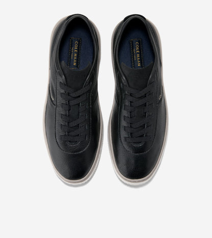 W38414:BLACK LEATHER / IVORY