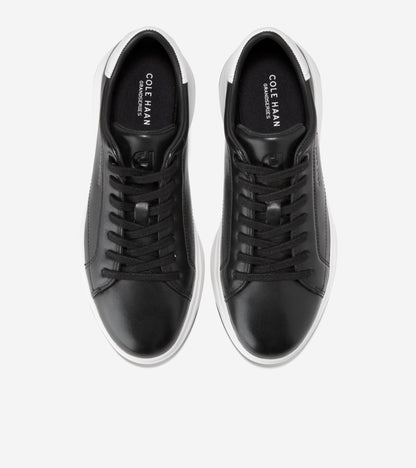W35499:BLACK/WHITE LEATHER