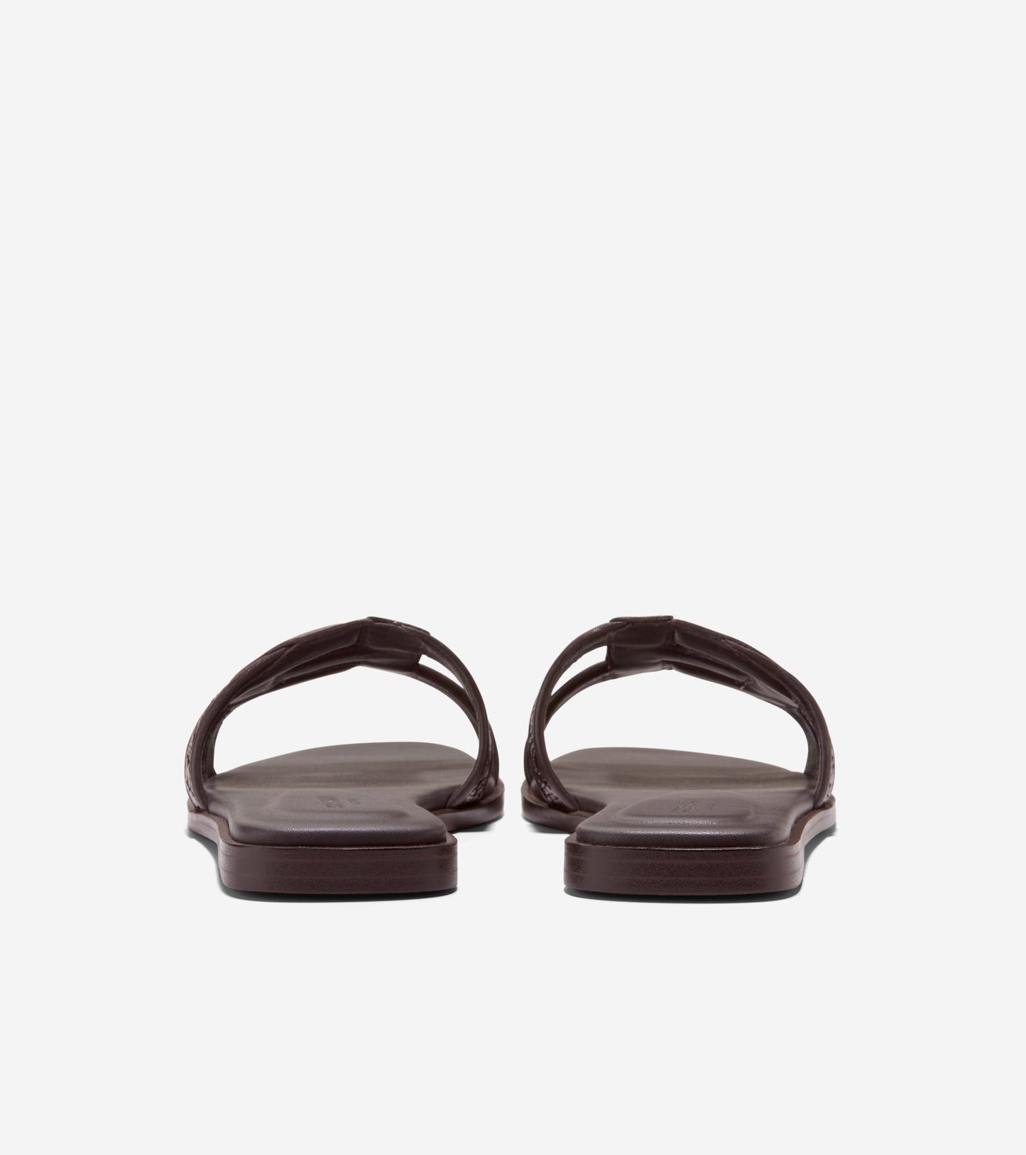 W36688:DK BROWN RAFFIA / CH DK CHOCOLATE LTHR