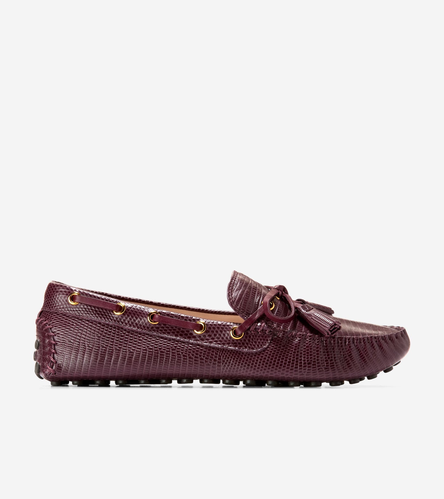 W34024:CH BLACK GARNET LIZARD PRT LTR