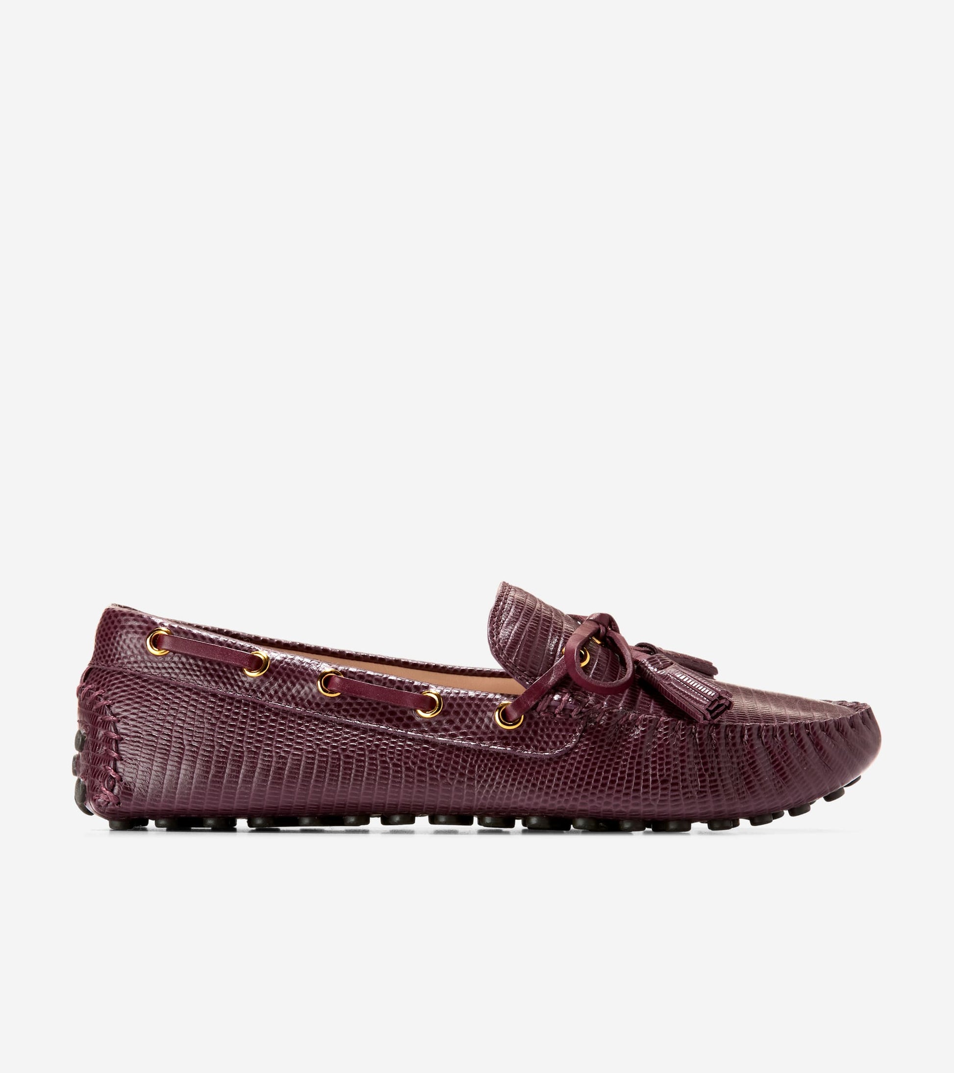 W34024:CH BLACK GARNET LIZARD PRT LTR