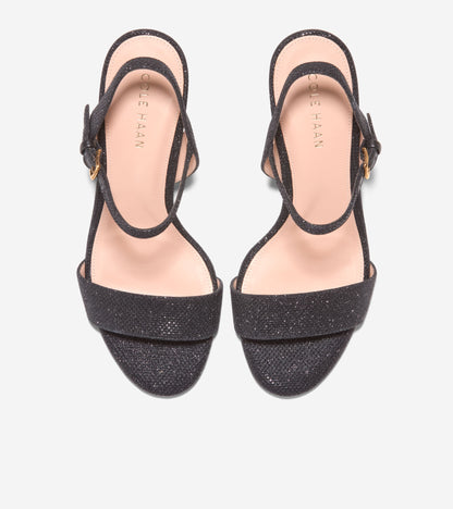 W34938:BLACK GLITTER MESH