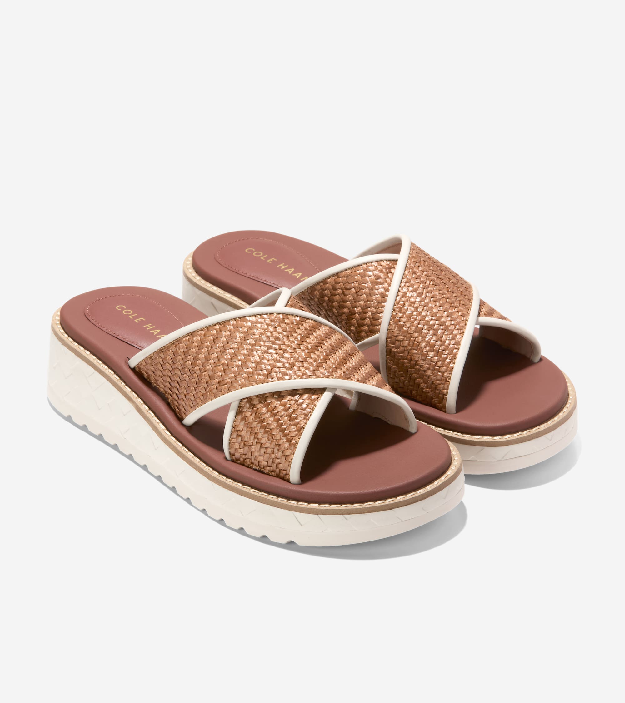 W32816:TAN RAFFIA/IVORY