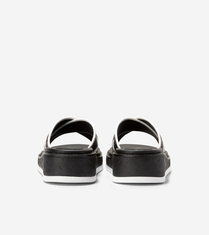 W32997:BLACK RAFFIA/WHITE/BLACK-WHITE