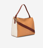 U07629:NEUTRAL COLOR BLOCK BISCUIT / IVORY / CH DK CUOIO: