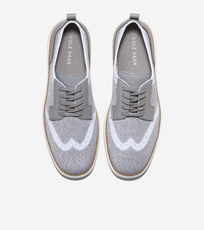 W33218:FROST GRAY AND WHITE HEATHERED KNIT/FROST GRAY/IVORY