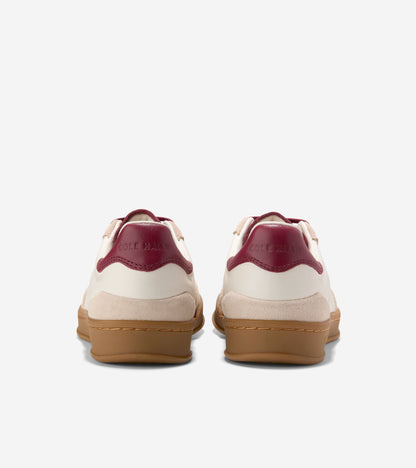 W32696:IVORY/CH OAT SUEDE/BLACK CHERRY