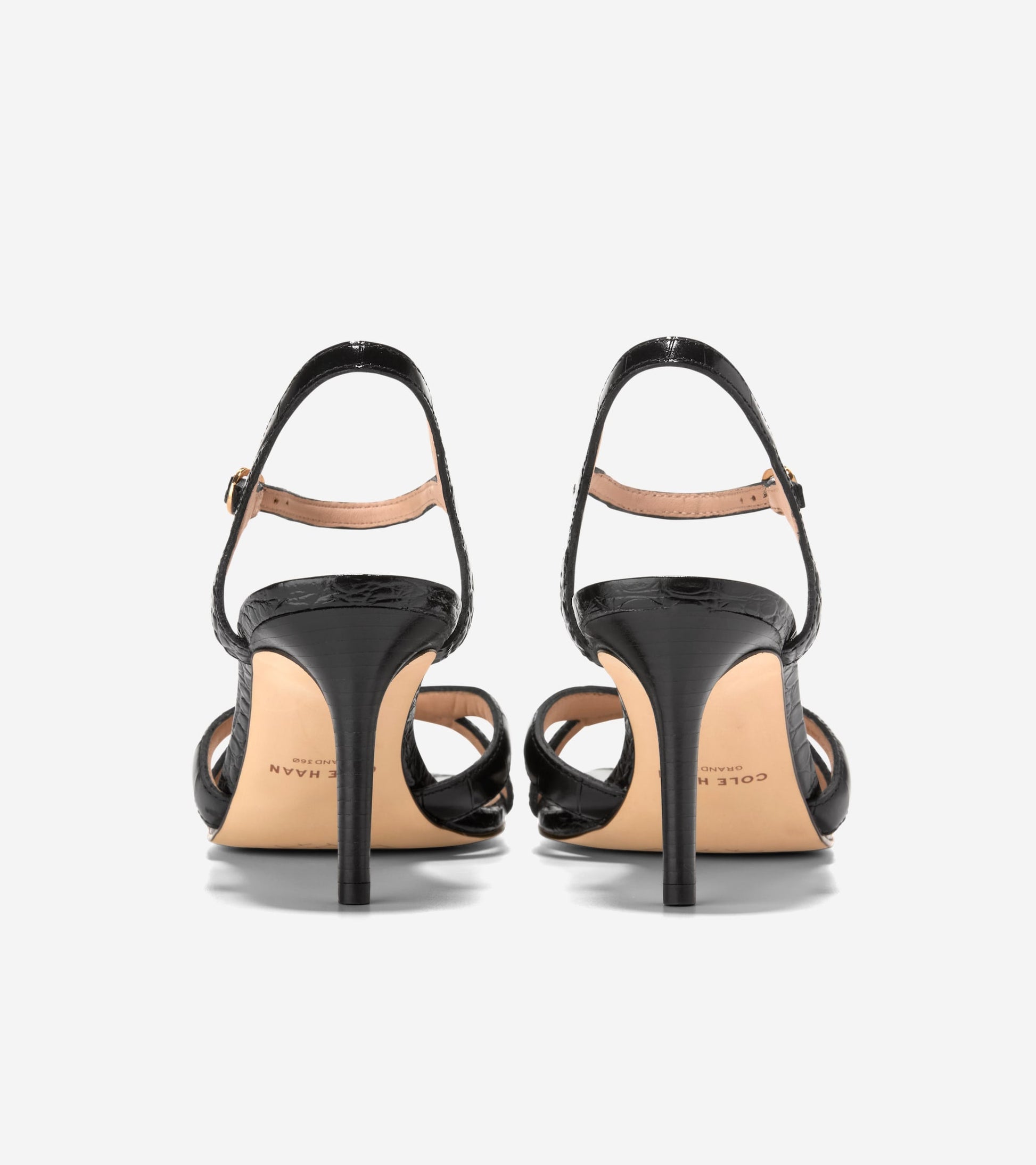 W34656:BLACK CROCO PRINT LEA