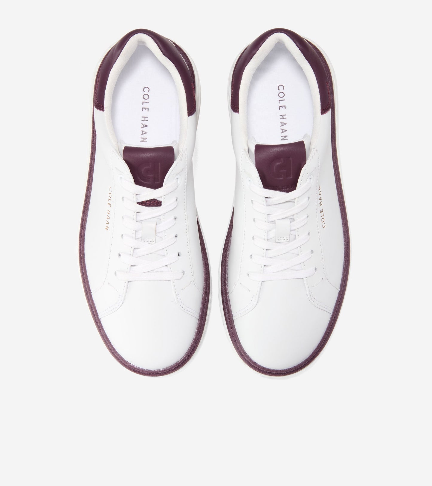 W36151:WHITE LTHR / CH BLACK GARNET LTHR