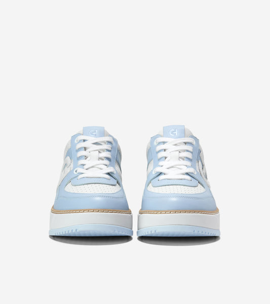 W33201:WHITE PERF LEATHER/SKYWAY/WHITE