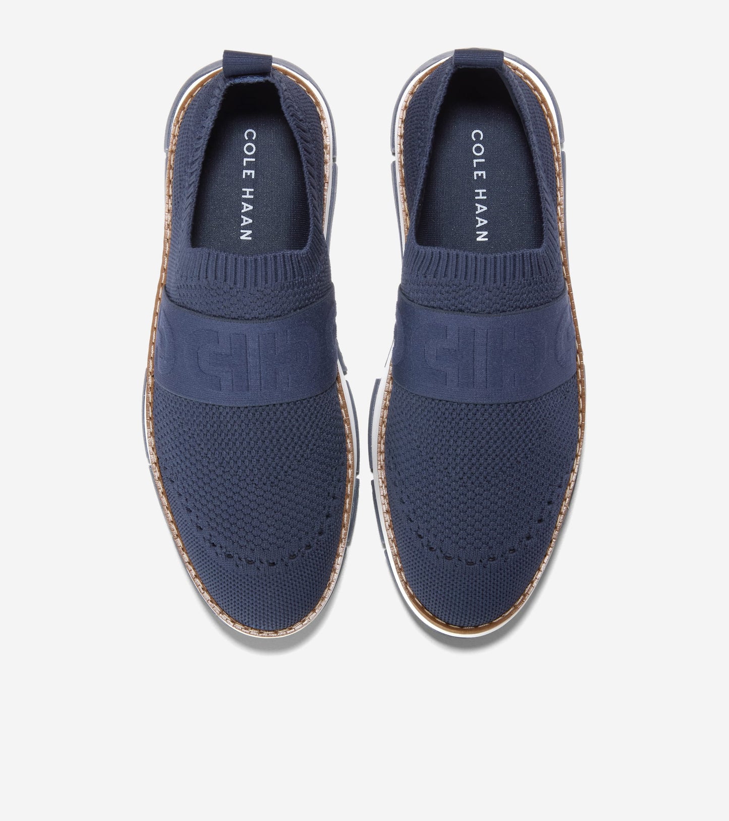 W32499:NAVY BLAZER KNIT/WHITE