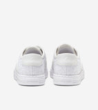 W31966:WHITE WOVEN CANVAS/LEATHER/WHITE