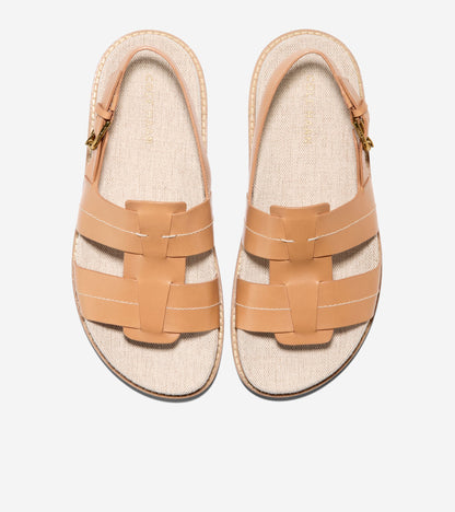 W32744:BISCUIT LTHR/NATURAL CANVAS