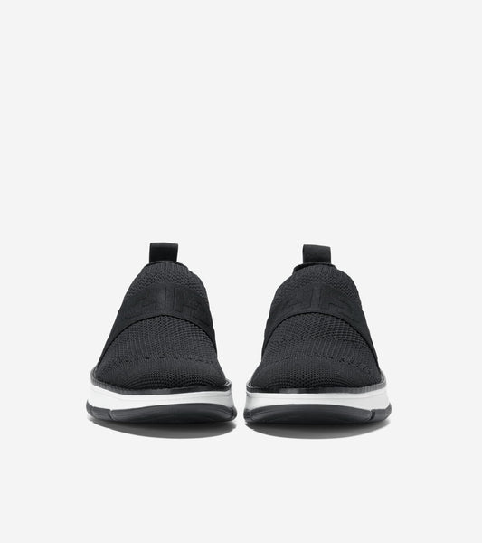 W32498:BLACK KNIT/WHITE