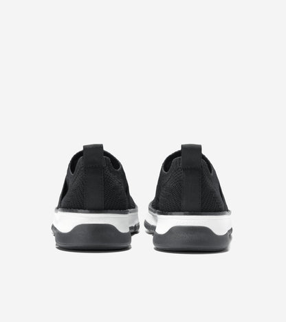 W32498:BLACK KNIT/WHITE