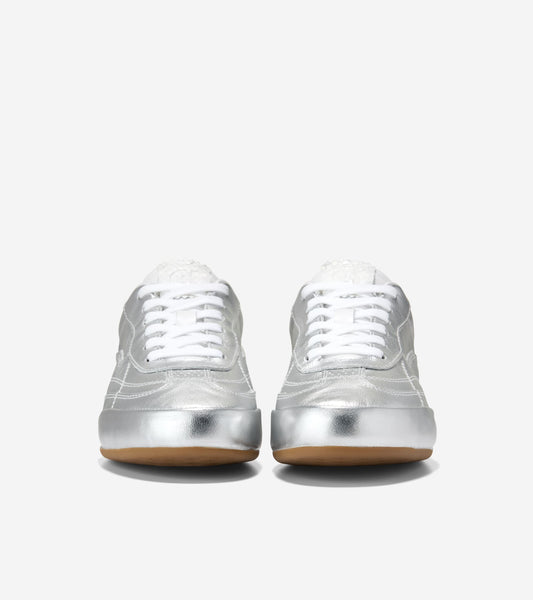 W36555:SILVER LTHR / WHITE LTHR