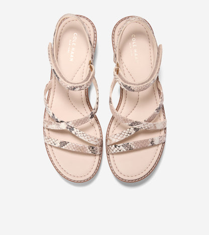 W36342:MOJAVE SNAKE PRINTED LEATHER / CH POWDER