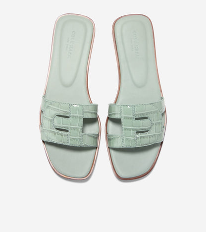 W37014:LILY PAD CROC PRINT LEATHER