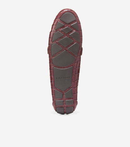 W36049:CH MAHOGANY CROC PRINT LEATHER