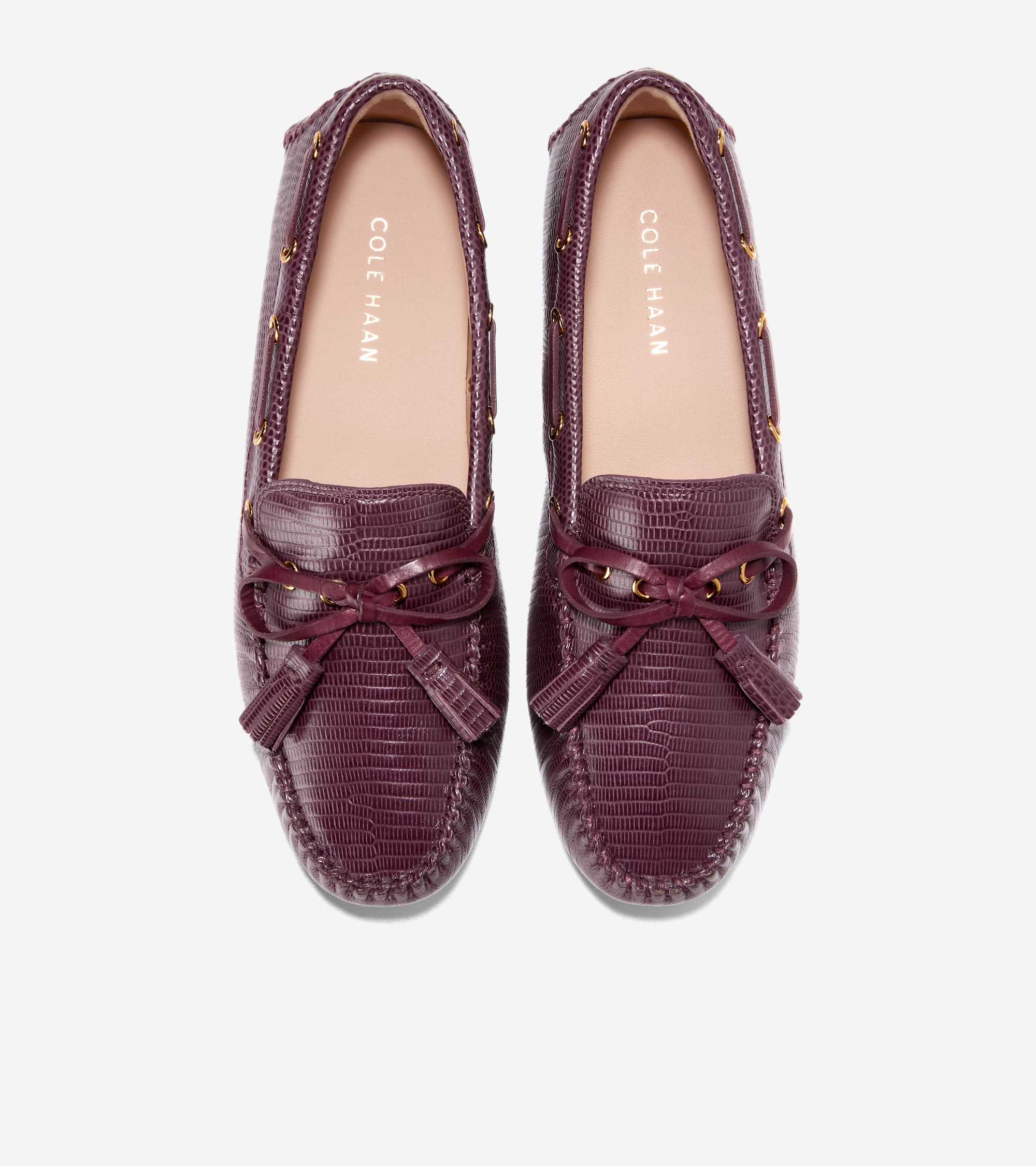 W34024:CH BLACK GARNET LIZARD PRT LTR