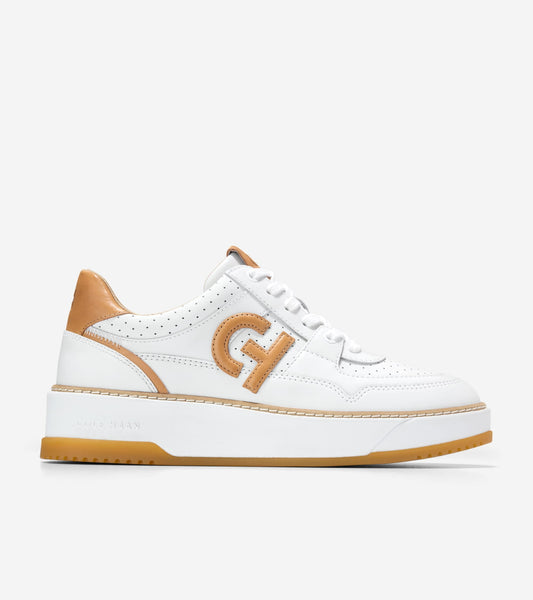 W33199:WHITE PERF LEATHER/BISCUIT/WHITE