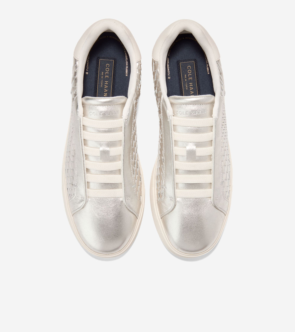 W37719:CHAMPAGNE GEN WEAVE LEATHER