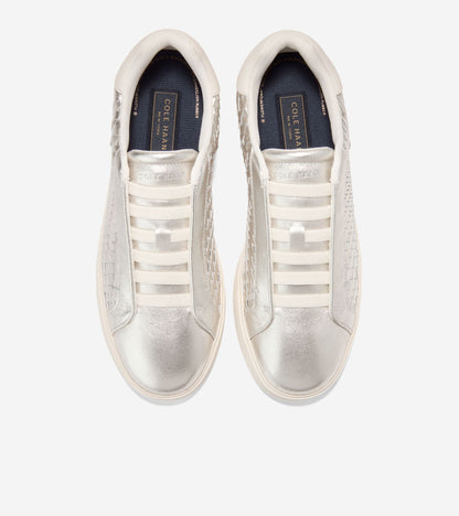 W37719:CHAMPAGNE GEN WEAVE LEATHER