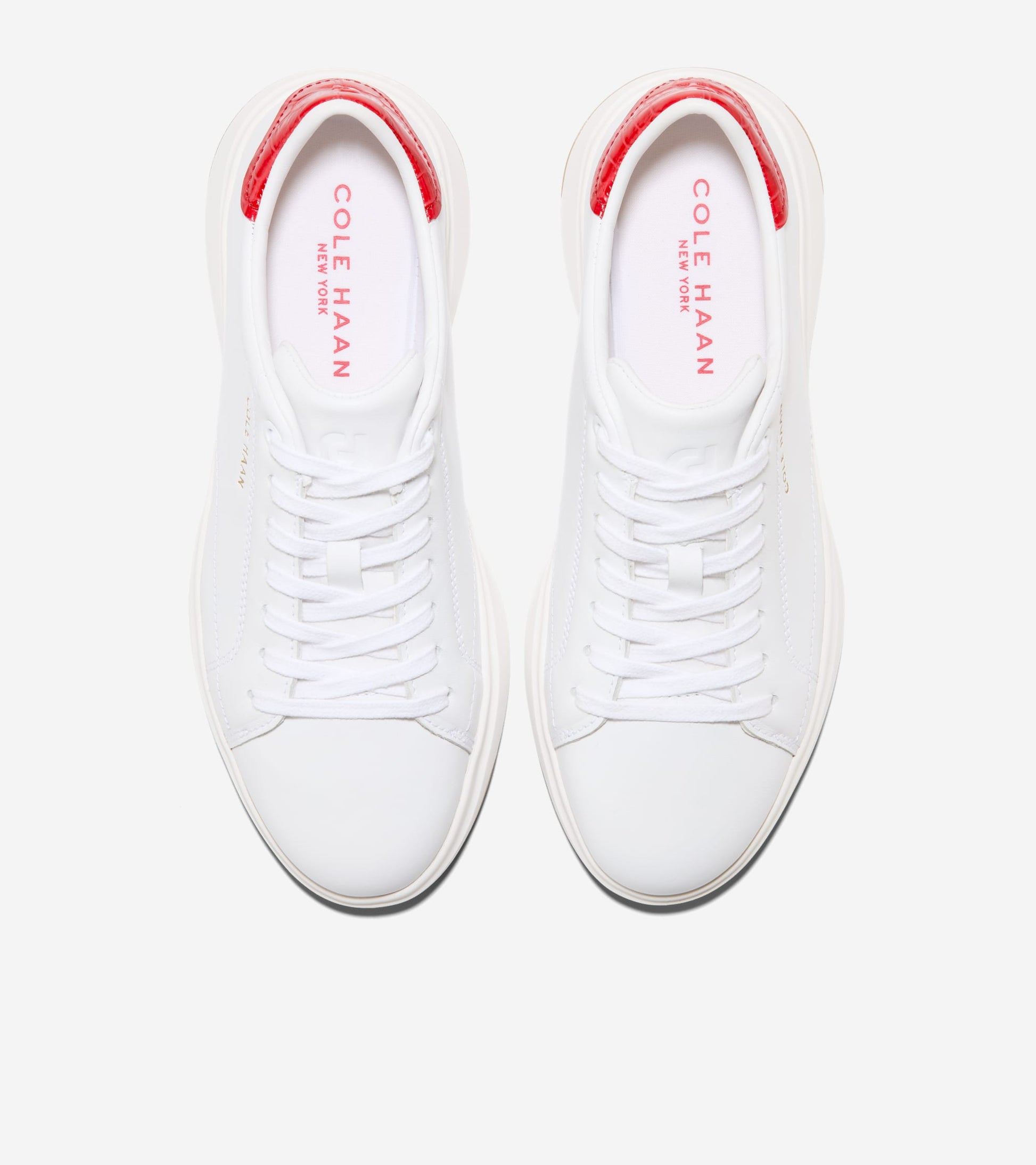 W35503:WHITE LTHR/SALSA CROC PRINT LTHR