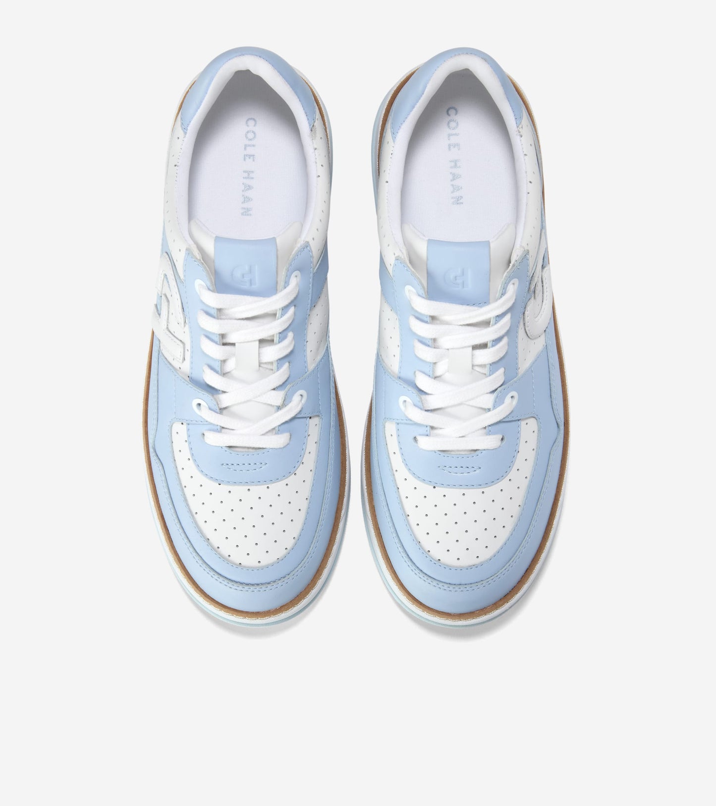 W33201:WHITE PERF LEATHER/SKYWAY/WHITE