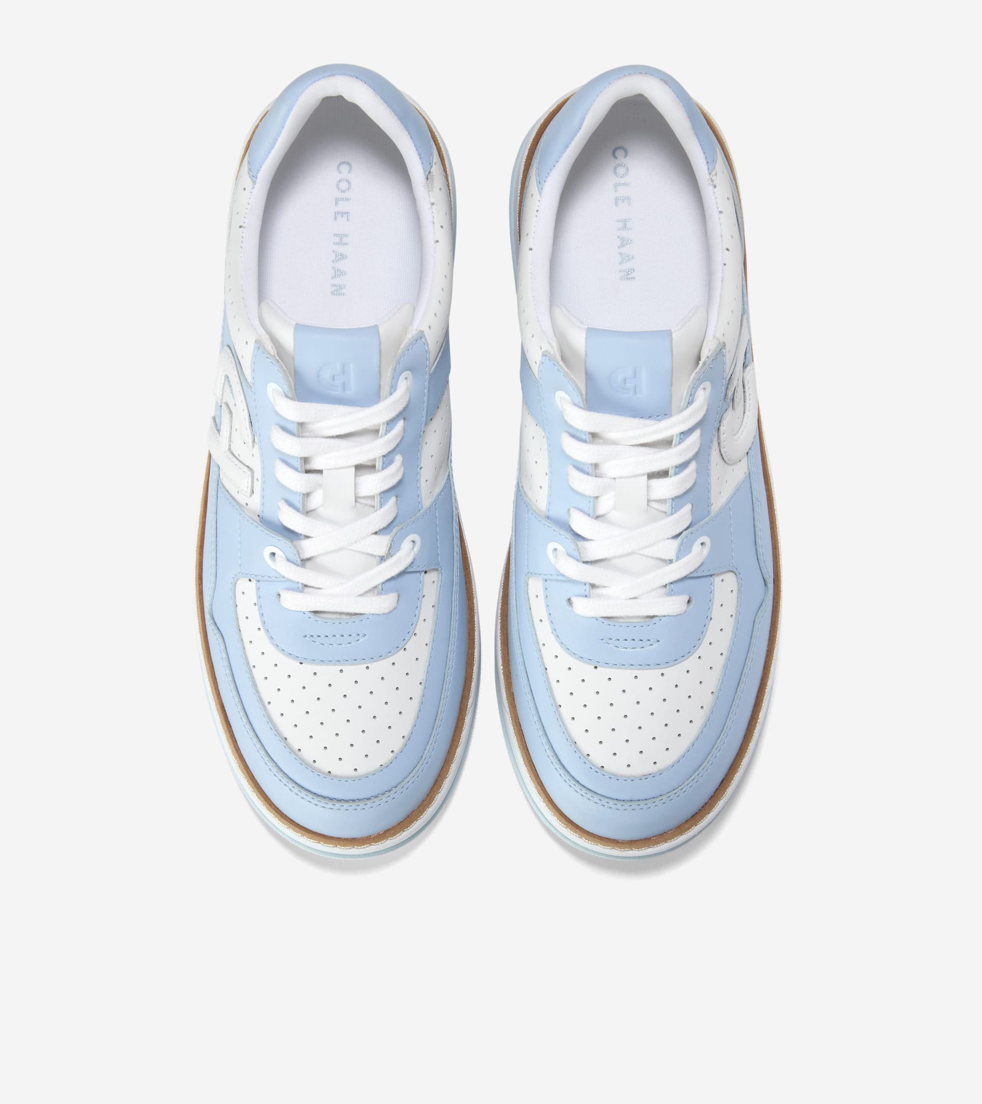 W33201:WHITE PERF LEATHER/SKYWAY/WHITE