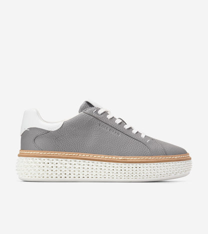 W34431:FROST GRAY TUMBLED LEATHER/WHITE