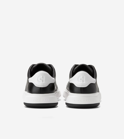 W35499:BLACK/WHITE LEATHER
