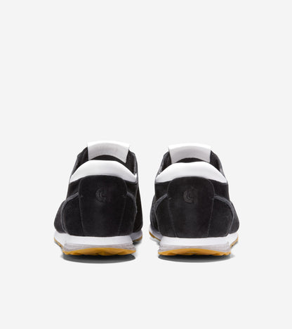 W34724:BLACK SUEDE/LTHR