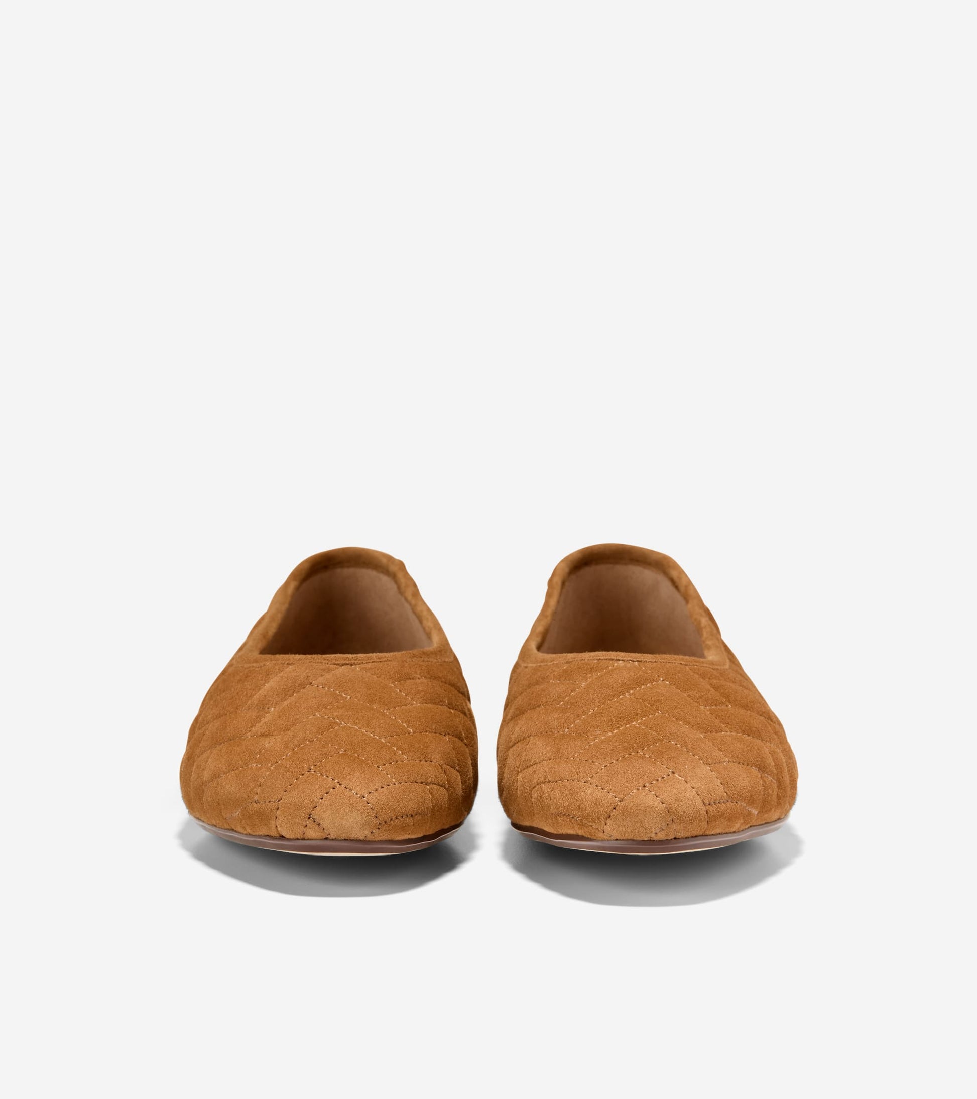 W37777:CH TOBACCO QUILTED SUEDE