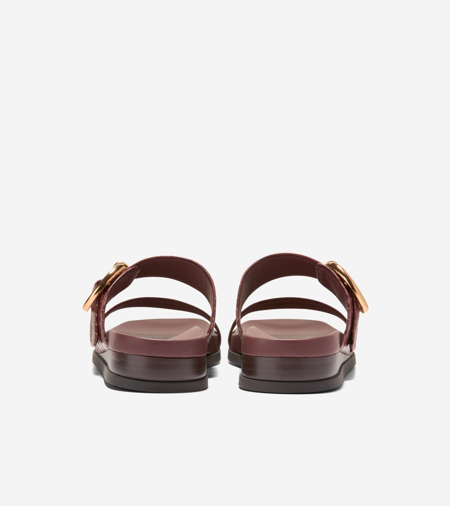 W35352:CH MAHOGANY CROC PRINT LEATHER