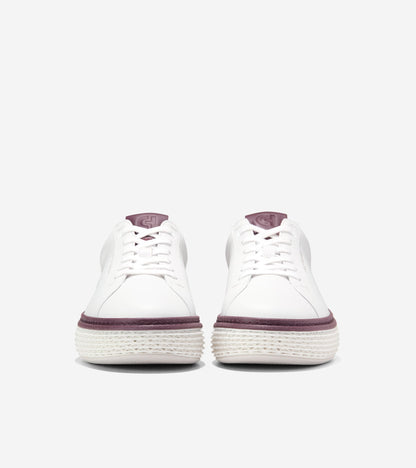 W36151:WHITE LTHR / CH BLACK GARNET LTHR