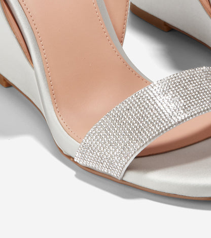 W30331:ALL OVER CRYSTAL/GRAY SATIN