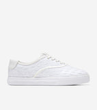 W31966:WHITE WOVEN CANVAS/LEATHER/WHITE