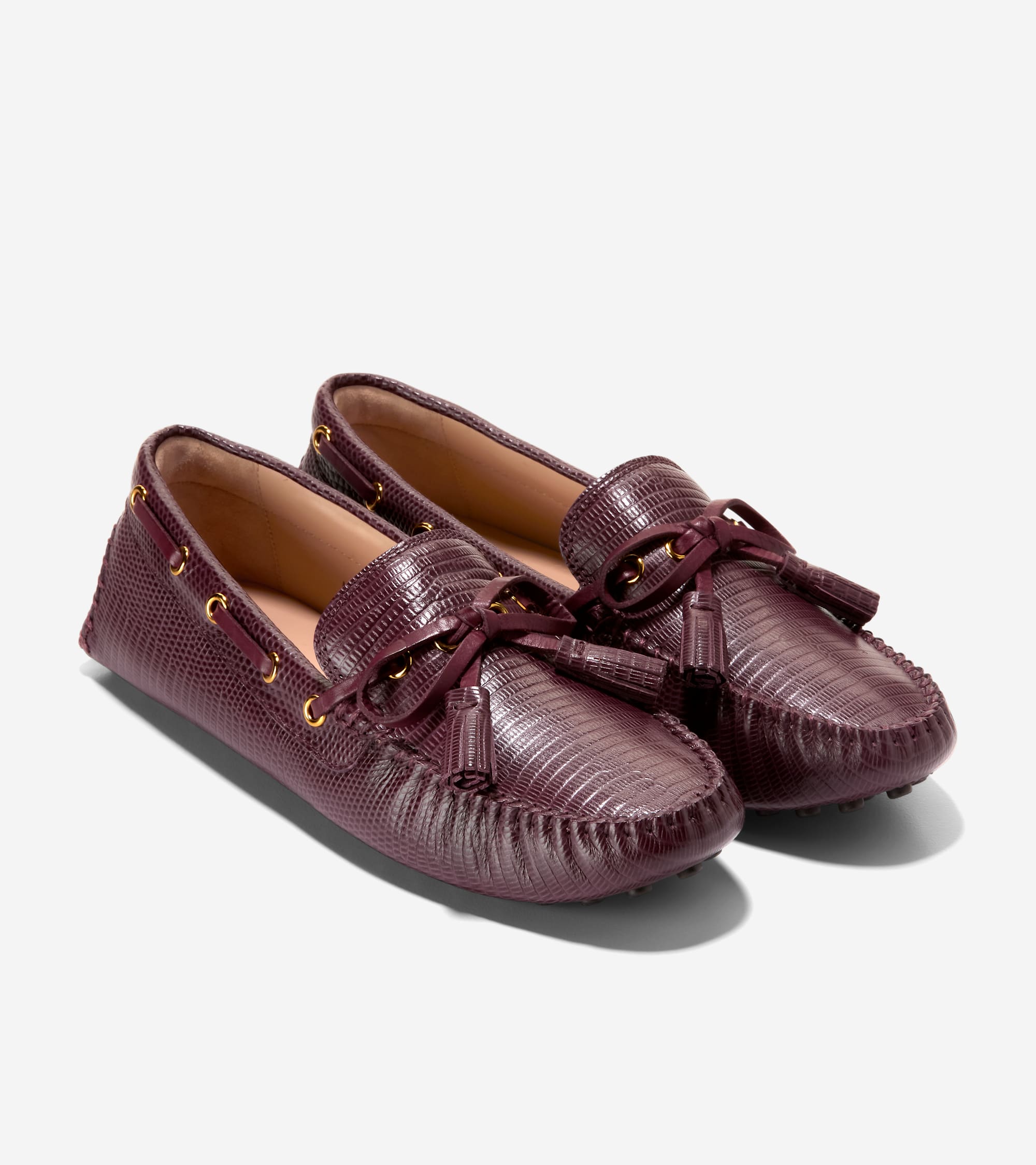 W34024:CH BLACK GARNET LIZARD PRT LTR