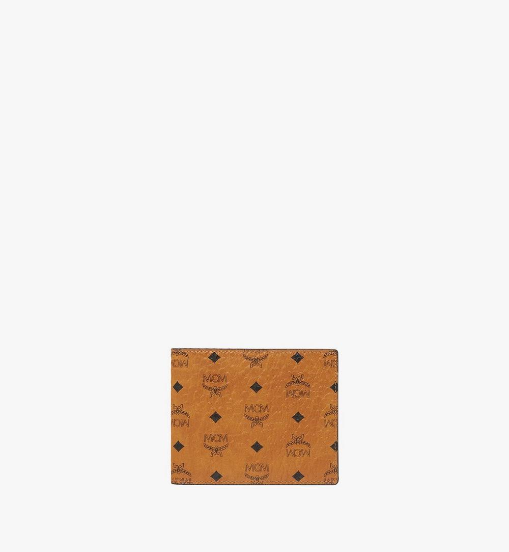 MXSAAVI04CO001-Bifold Wallet in Visetos Original|COGNAC