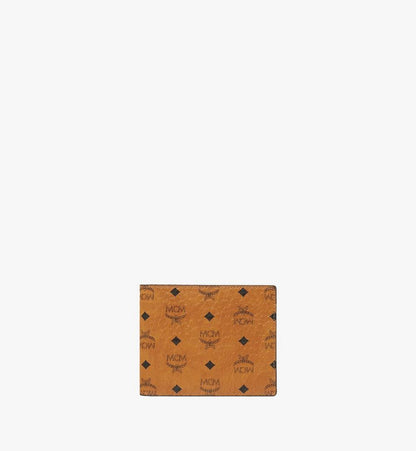 MXSAAVI04CO001-Bifold Wallet in Visetos Original|COGNAC