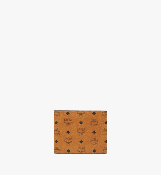 MXSAAVI04CO001-Bifold Wallet in Visetos Original|COGNAC